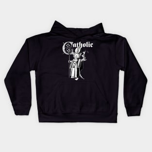 Cat Catholic cat Kids Hoodie